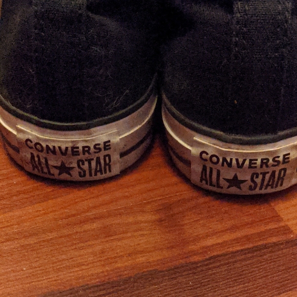 Converse Black and White High-Top Sneakers Men's Size 11 - Picture 6 of 6